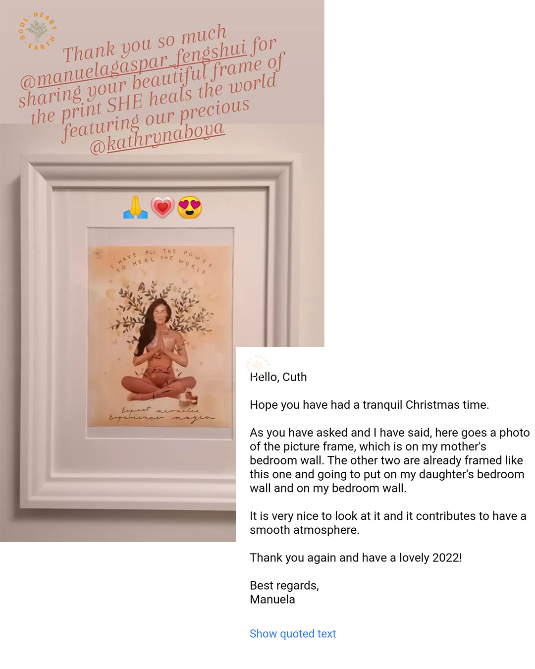 SHE Heals the World A4 Print