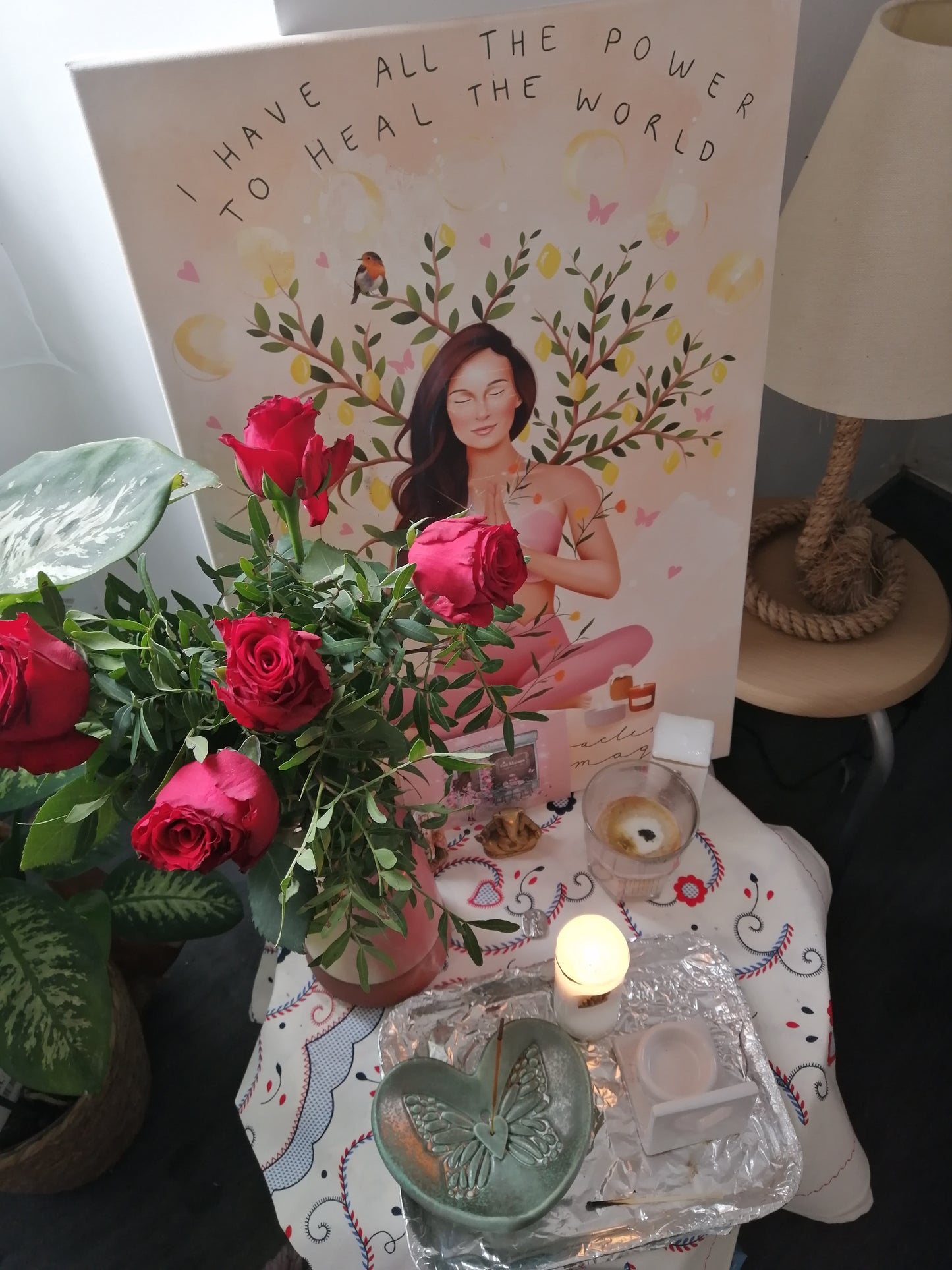 Butterfly Hearts Incense burner