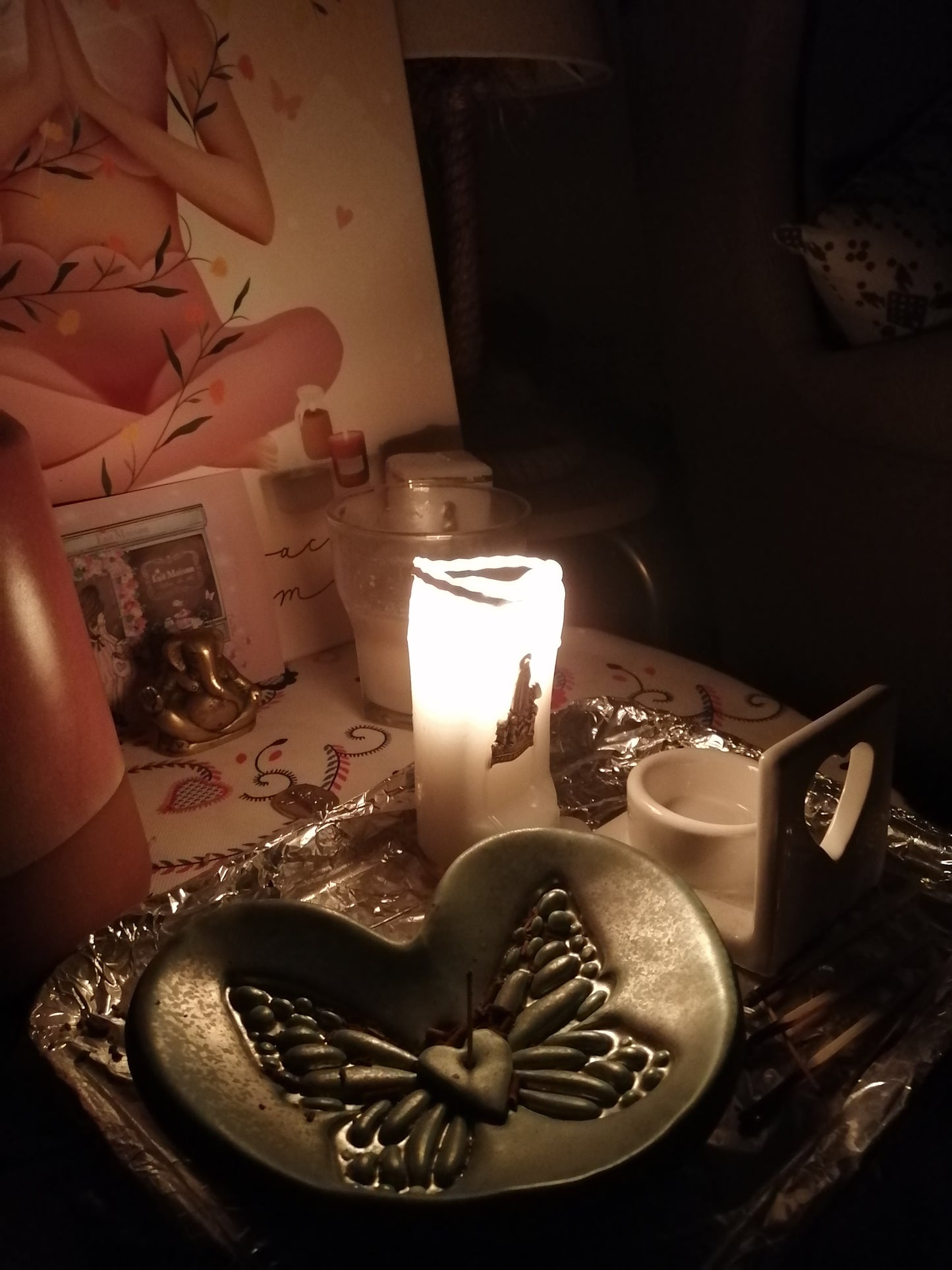 Butterfly Hearts Incense burner