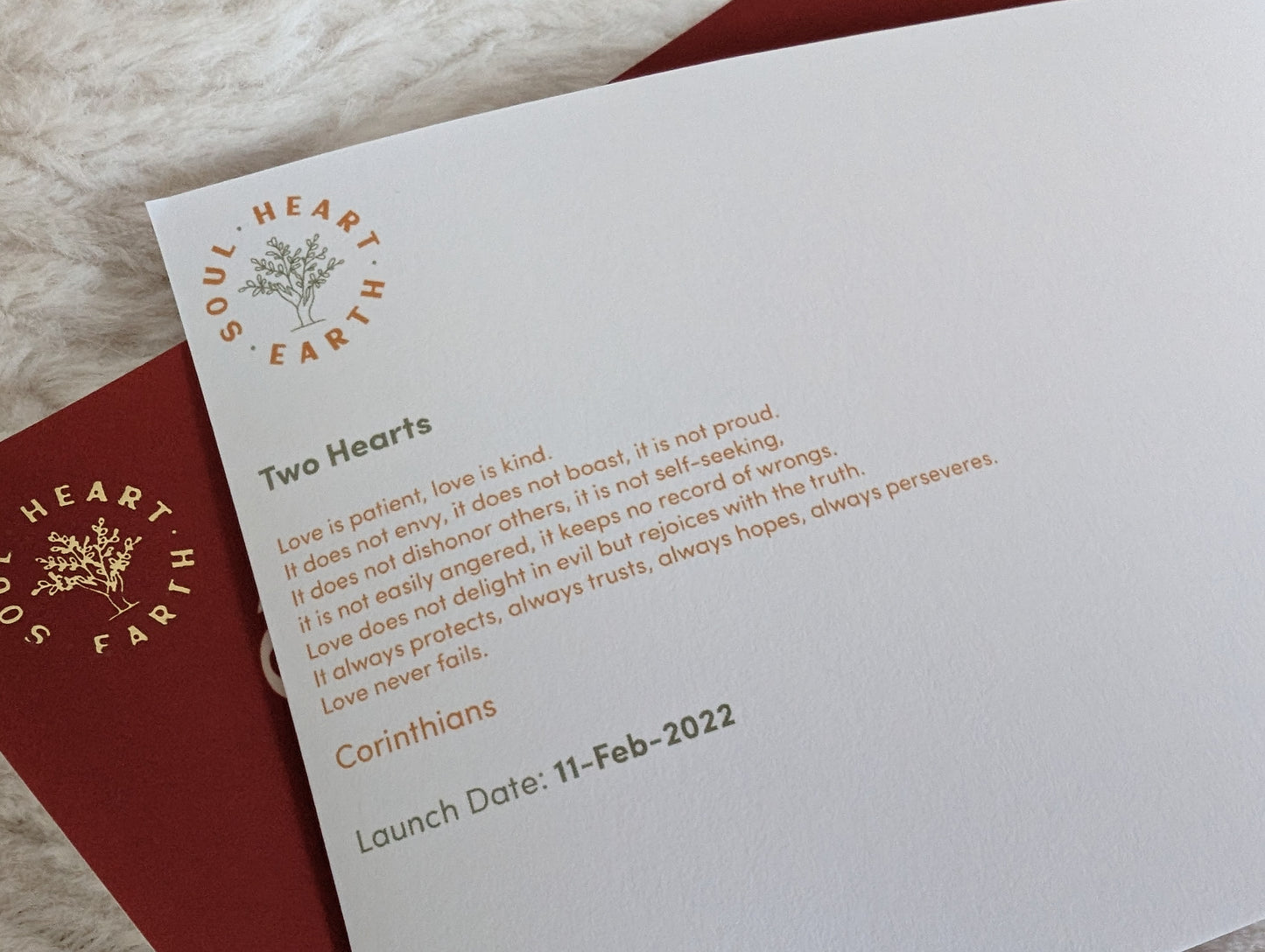 Two Hearts A6 Postcards (Pack of 5)