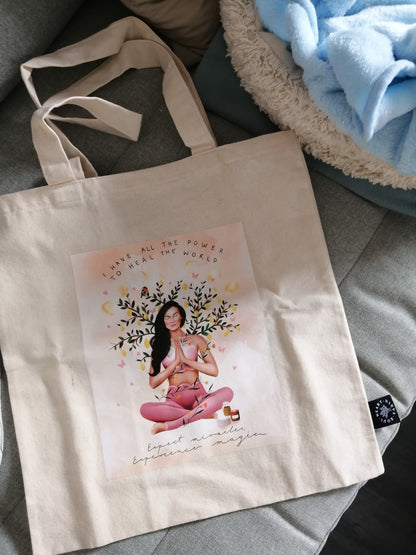SHE Heals the World Tote Bag - Made in Portugal
